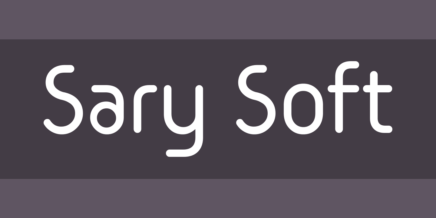 Пример шрифта Sary Soft